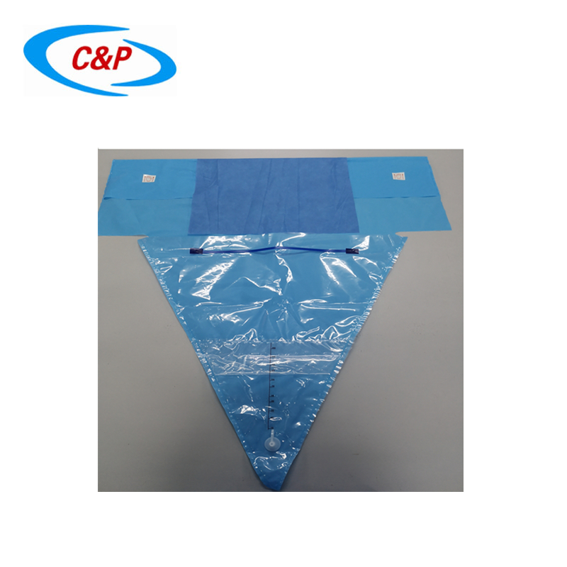 Sterile Disposable PE Under Buttock Drape With Fluid Collection Pouch