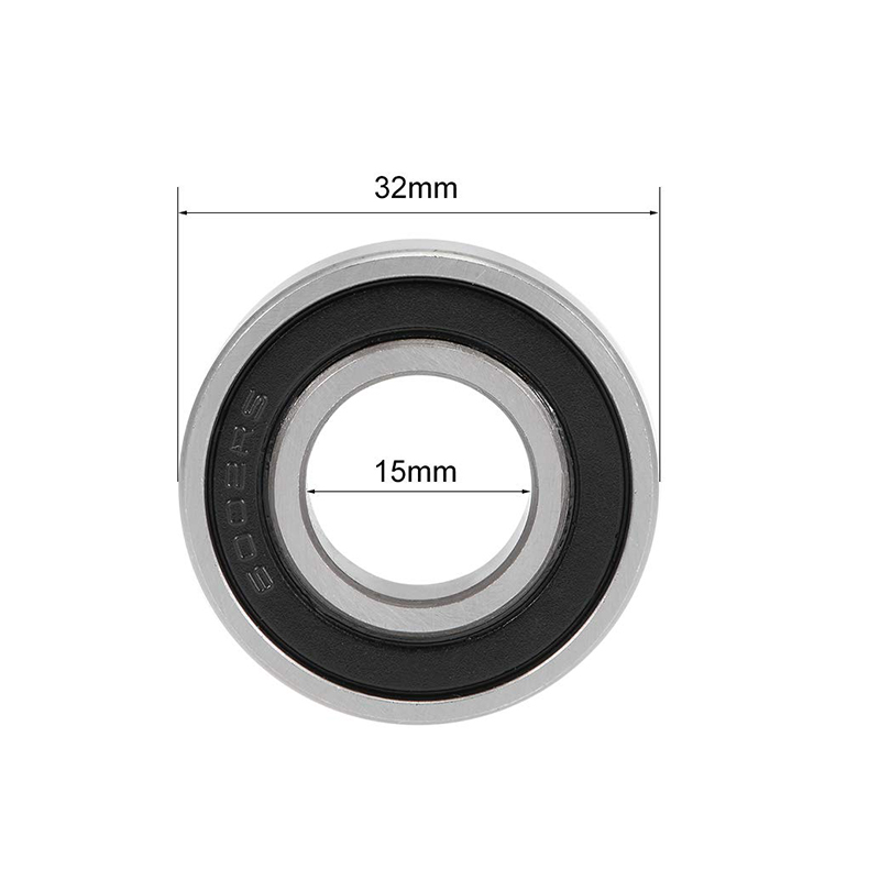 6002-2RS Deep Groove Ball Bearings Double Shielded Carbon Steel Z2 From China