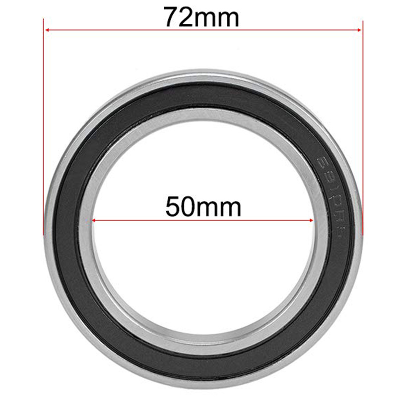 6910-2RS Ball Bearings Deep Groove 50mm x 72mm x 12mm Double Sealed Z2 Chrome Steel ABEC