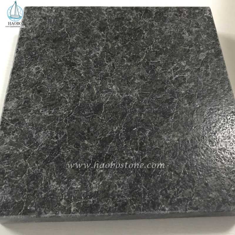 Angola Black Granite Floor Tile for Home Decoration