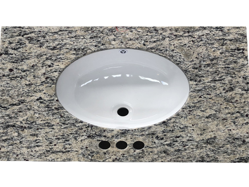 Granite Bathroom Vanity Top with Ceramic Sink