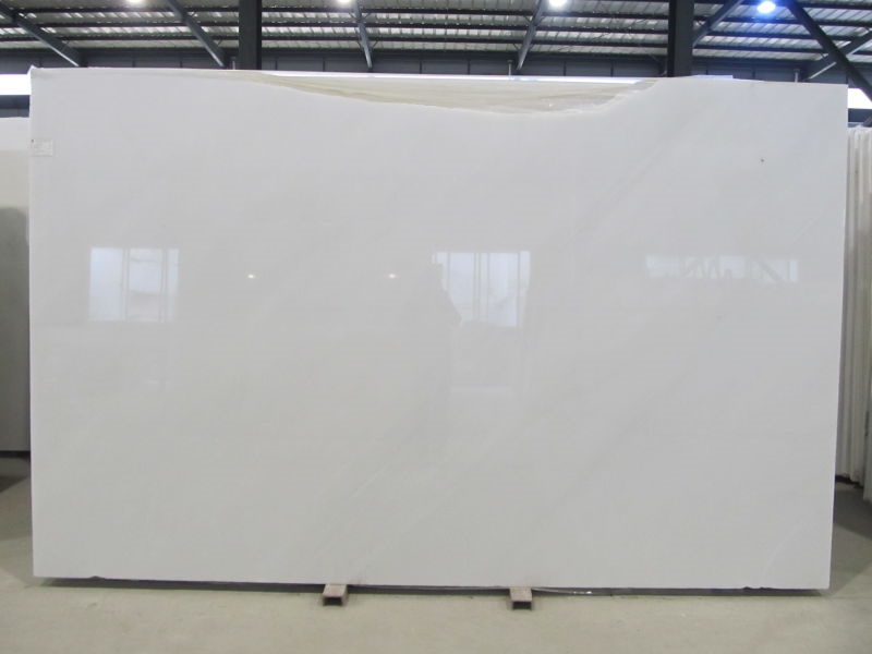 China hanbai yu white marble polished slab