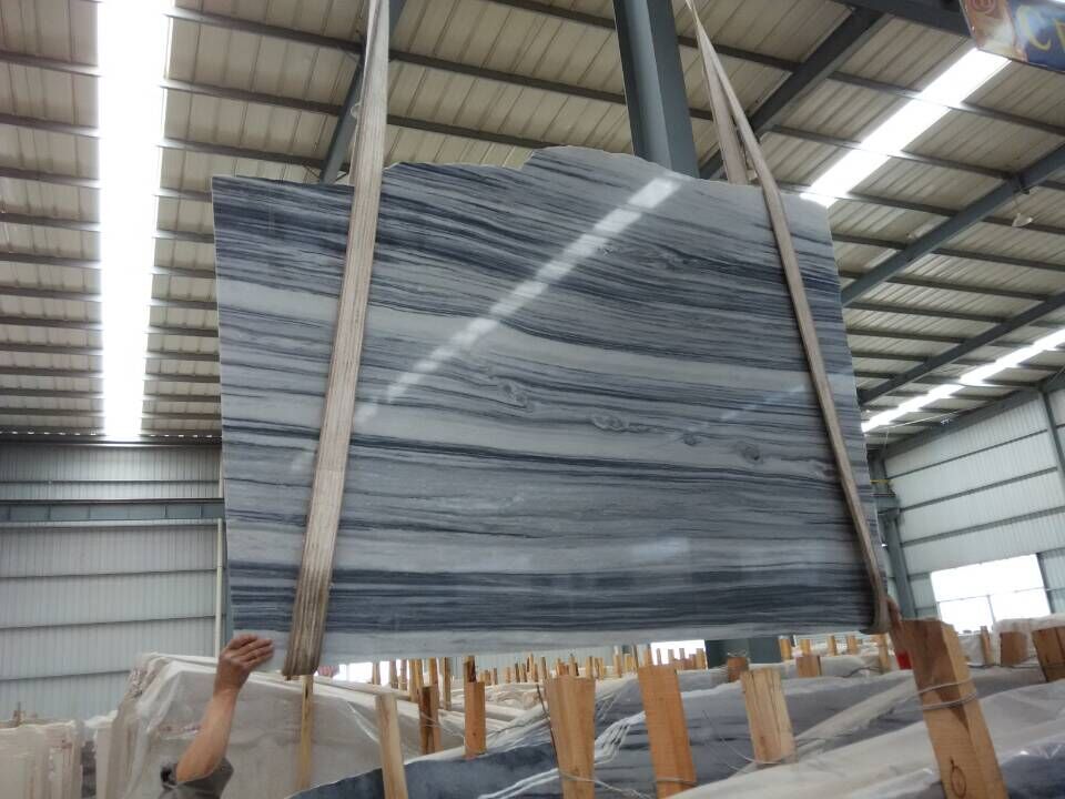 Ink wooden marble polished big slabs