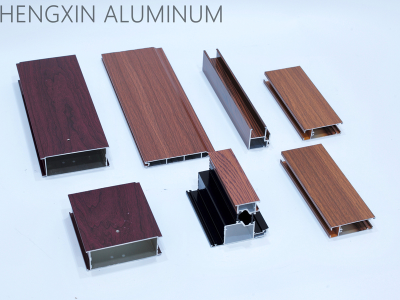 Shengxin aluminium extrusion profile application with anodizing and wooden grain