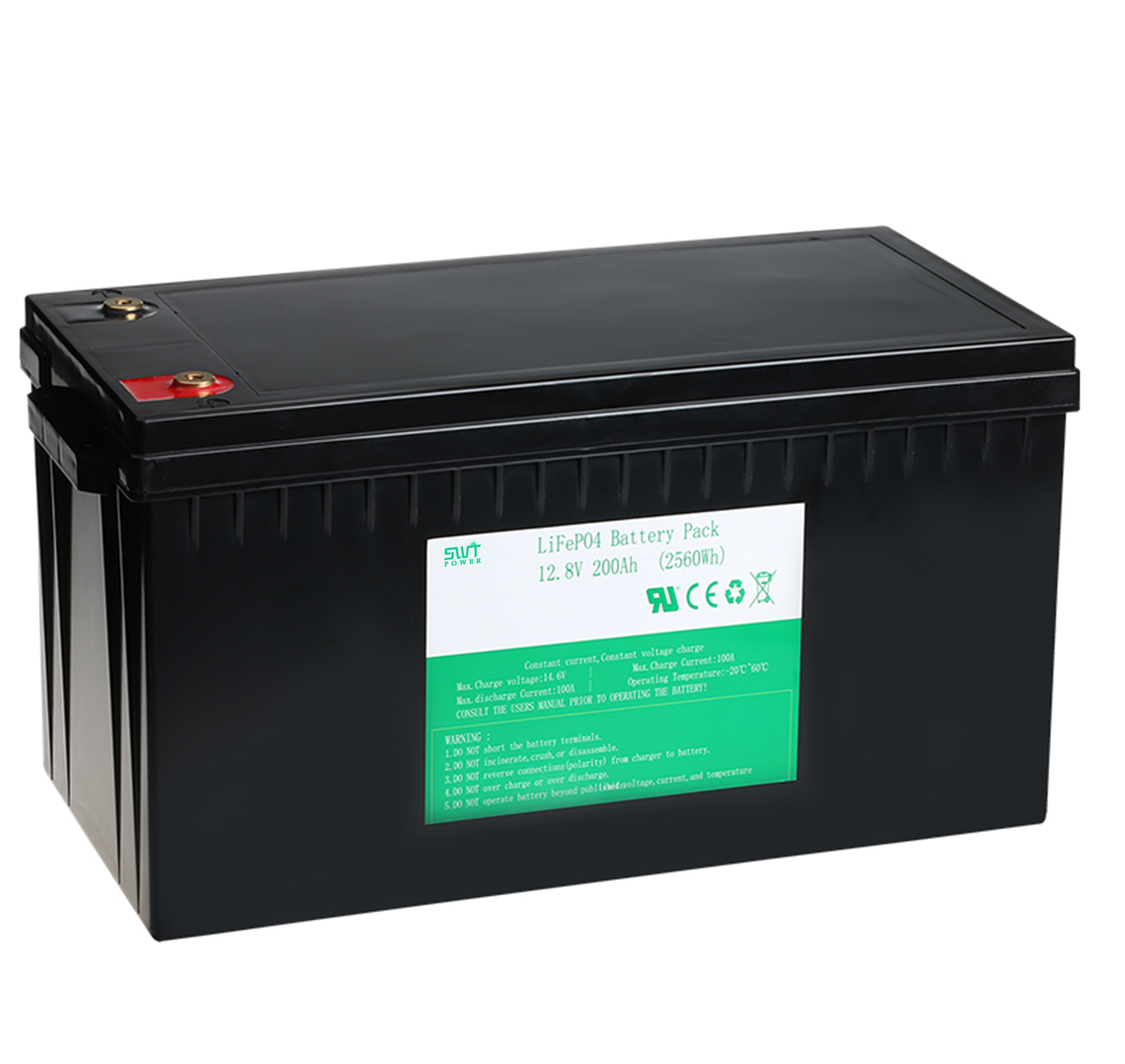 Deep Cylce LiFePO4 Battery 12V 100AH lithium iron battery storage system