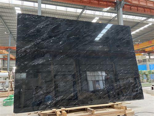 Cloudy Black Marble Slab Suppliers Tiles Price