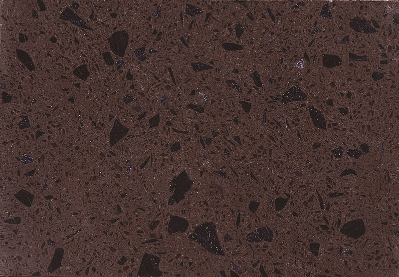 RSC7013 artificial dark brown quartz for countertop