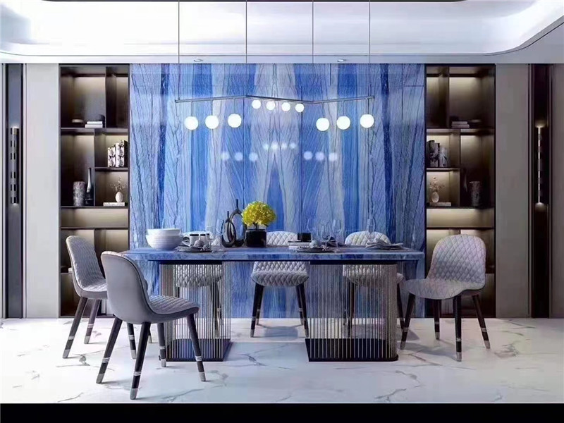 Azul Macaubas Marble Luxury Blue Marble Surface Decorative Slab Tiles