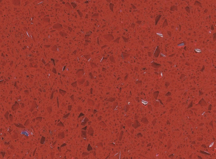 RSC1801 crystal red quartz stone slabs
