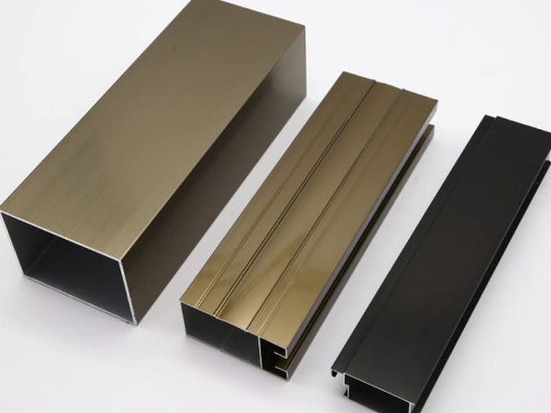 Top quality champagne anodizing with sand blasting aluminum profile price for window and door