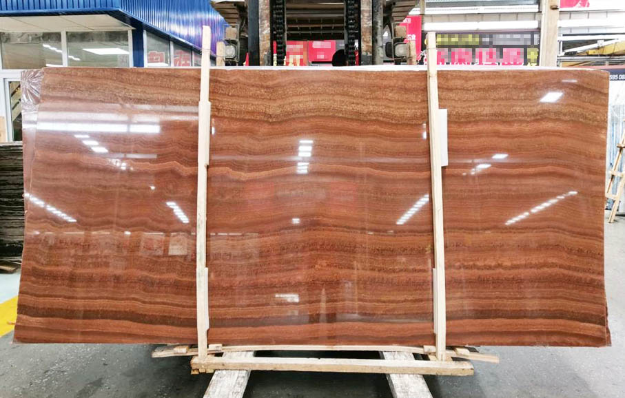 Imperial wood marble slab