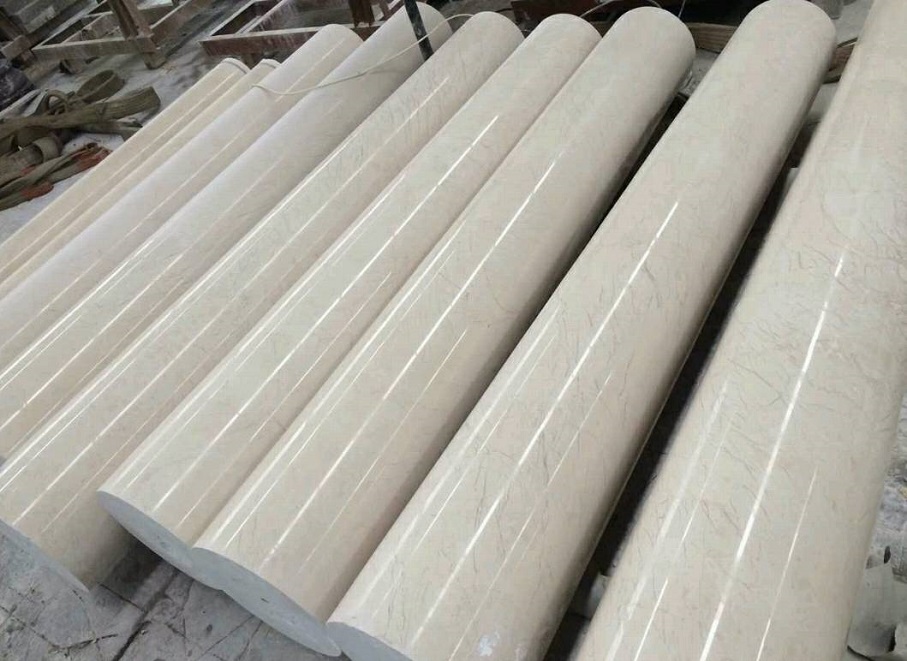 Crema Ultraman marble Pillar