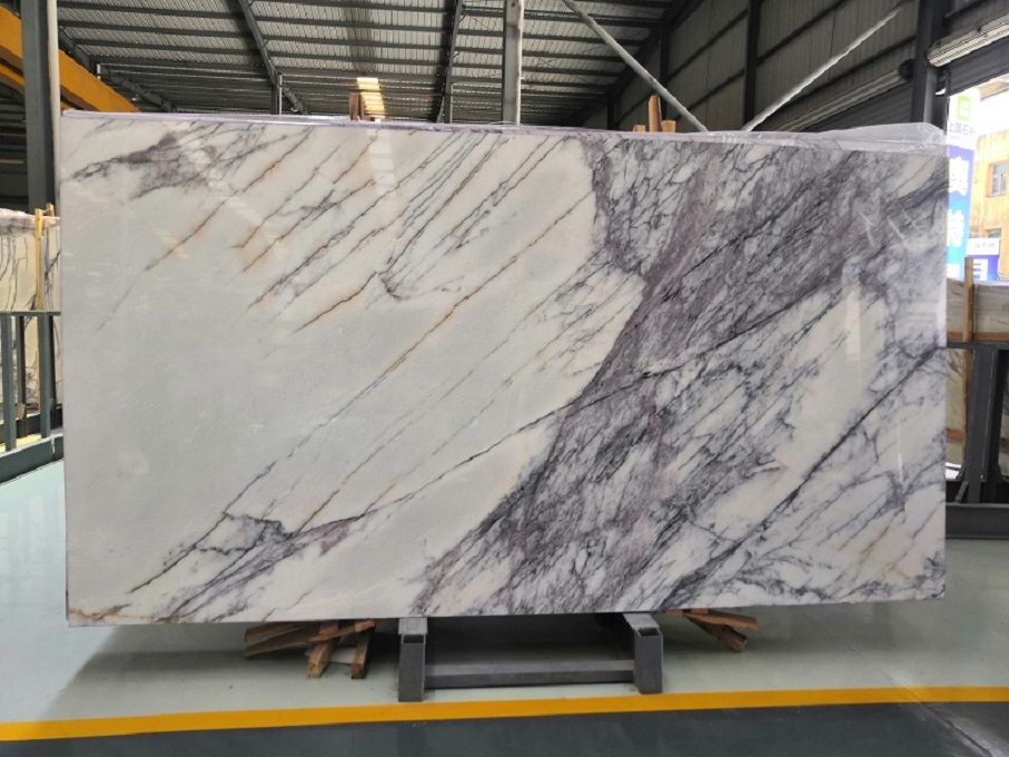 Milas Lilac White Marble Slabs