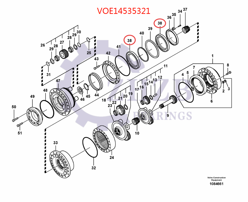 VOLVO  bearing VOE14535321
