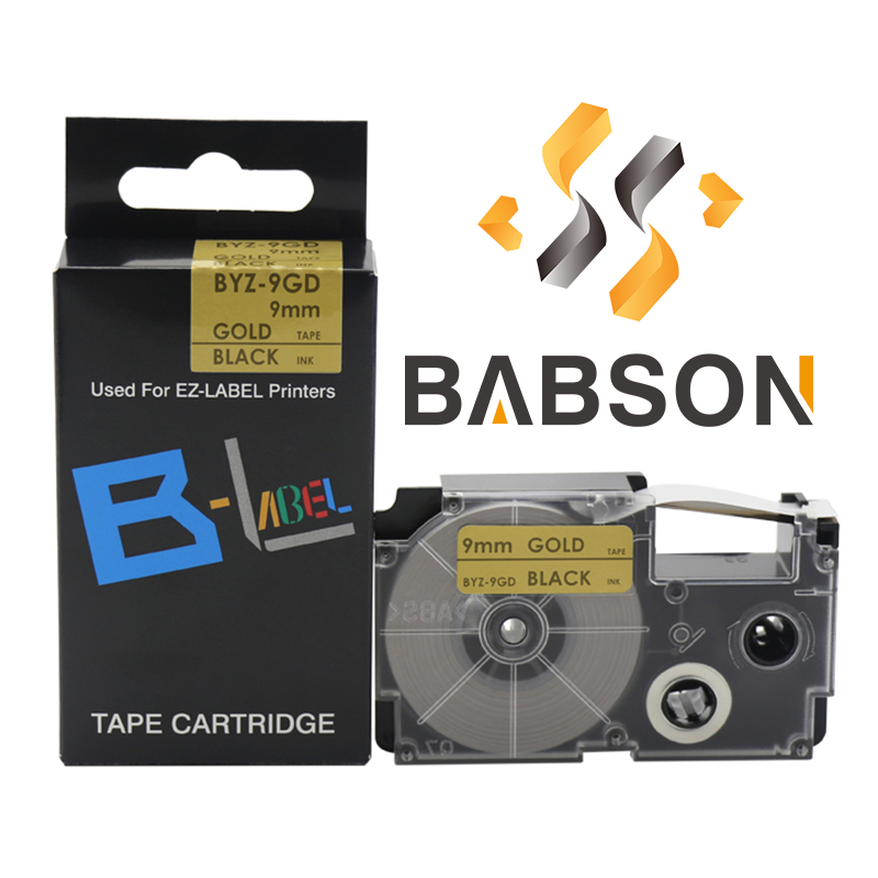 XR-9GD(BS-9GD) Label Tape Use For Casio KL-120/KL-60/KL-7400