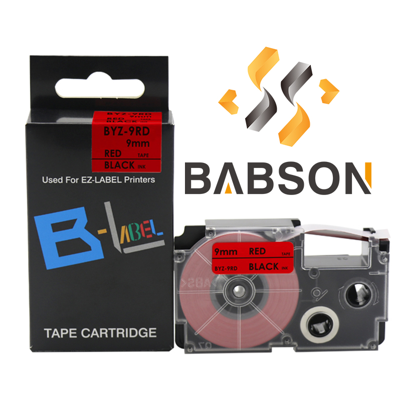 XR-9RD(BS-9RD) Label Tape Use For Casio KL-120/KL-7400/KL-820