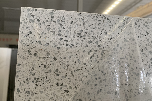 diamond white quartz slab 