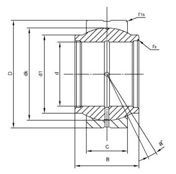 Chrome Steel Plain Bearings GEEW20ES