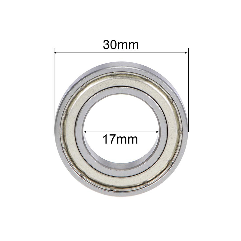 Ball Bearings 6903ZZ Double Metal Seals 17mm 30mm 7mm Carbon Steel