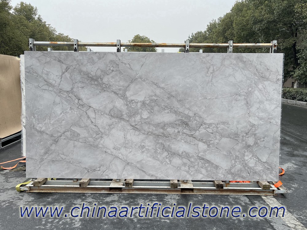 Super White Calacatta Grey Sintered Stone for countertops