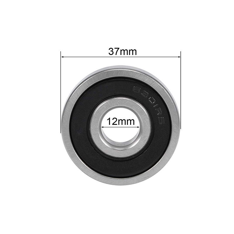 Ball Bearings 6301-2RS Deep Groove Shielded Z2 12mm X 37mm X 12mm