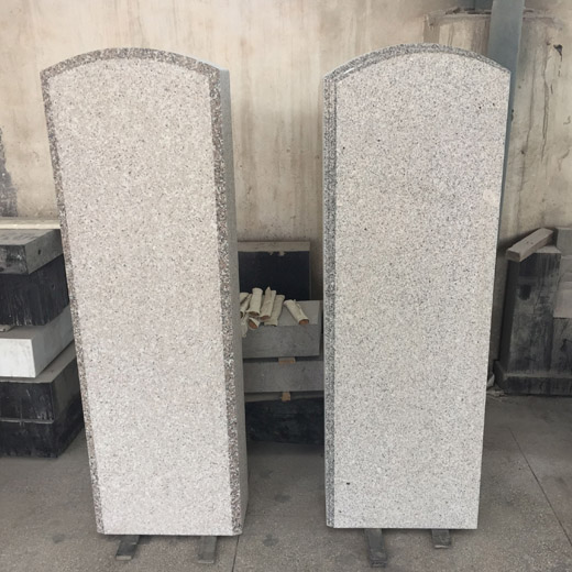 German Style Upright Granite Headstones for Graves Single Headstones Natural Granite