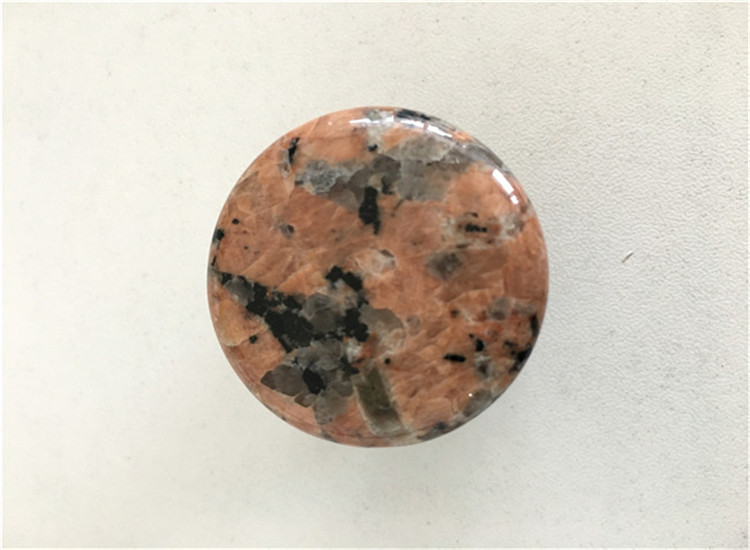 Red Brown Polished stone knob for drawer and cabinet