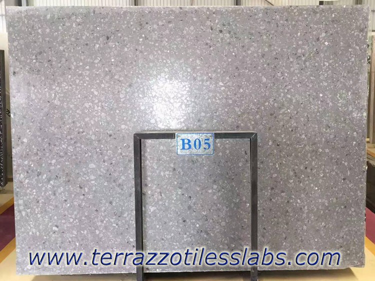 Large Aggregate Terrazzo Slabs for Countertops