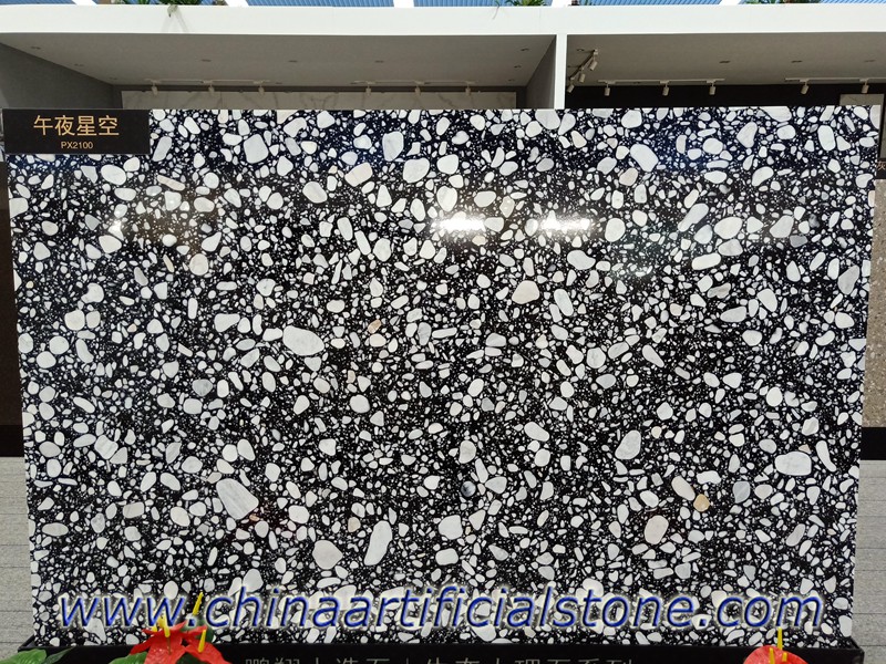 China Agglomerated Stone Resin Marble Slabs