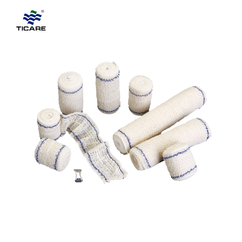 Ticare Crepe Bandage With Blue Line