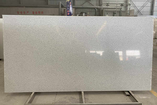 jumbo size quartz slab white sparkling 