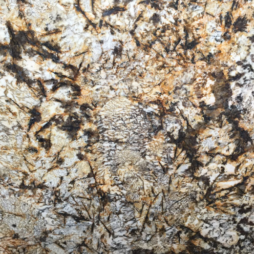 Gold Butterfly Granite Countertop Slab Luxurious Natural Stone for Table Top
