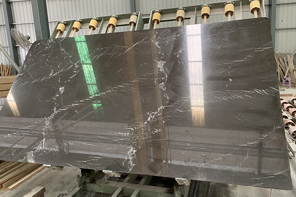 white vein grey marble slab supplier 