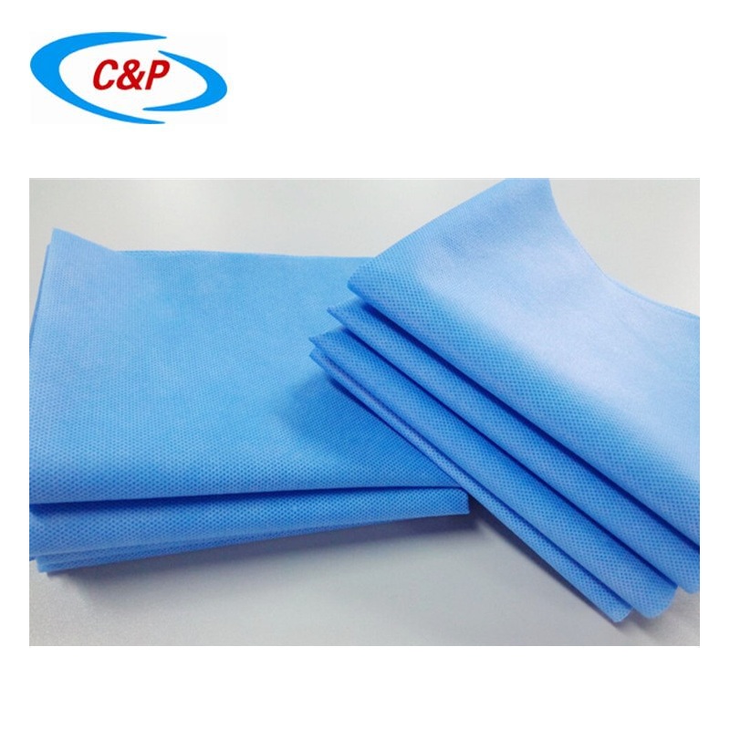 CE Certificated Hot Sale Disposable Sterile Blue Non-woven Single Plain Drape For Medical Use