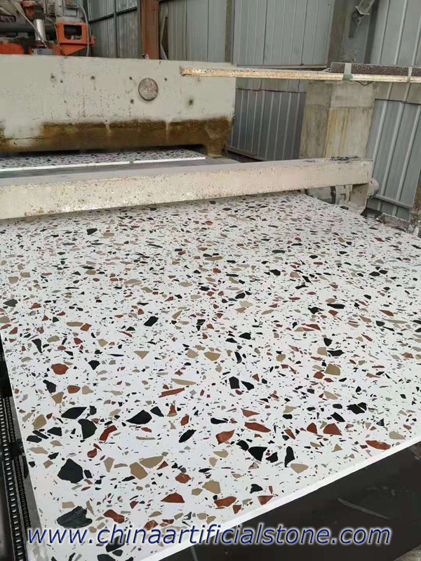 Large Aggregate Terrazzo Slabs for Countertops