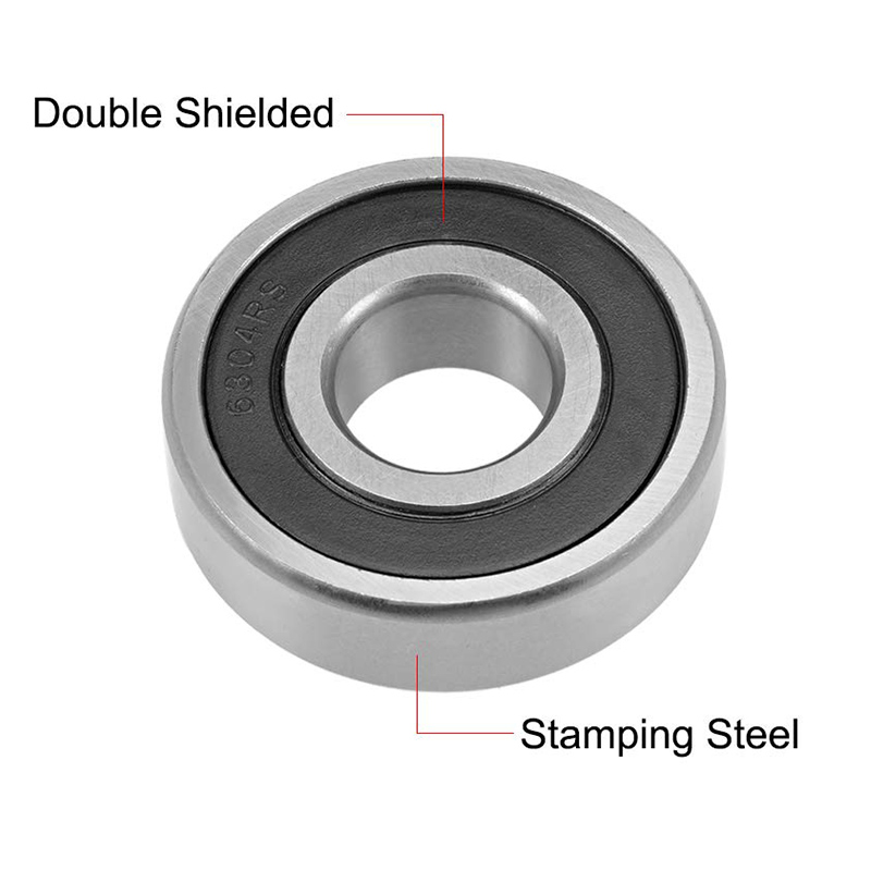 Shielded Ball Bearing 6304-2RS 20 x 52 x 15 mm Deep Groove