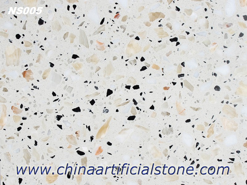 Large Beige Terrazzo Paving Tiles and Slabs
