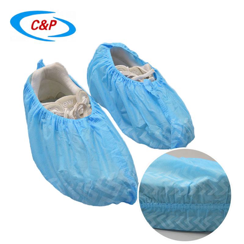 Hospital Blue Disposable Non woven Protective Shoe Covers