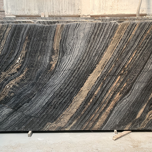 Black Marble Coffee Table Wood Grain Marble Polishing Surface China Cheap Marble Price