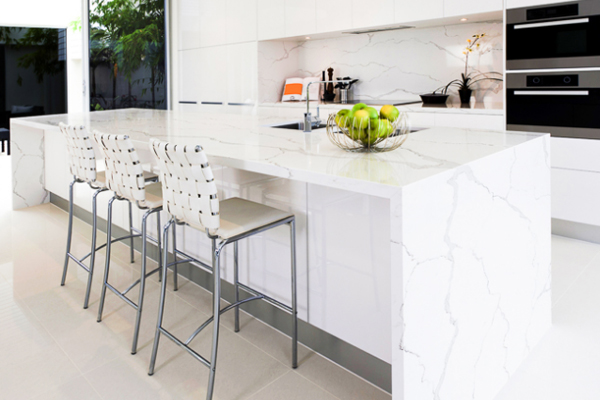 kitchen island top quartz plate