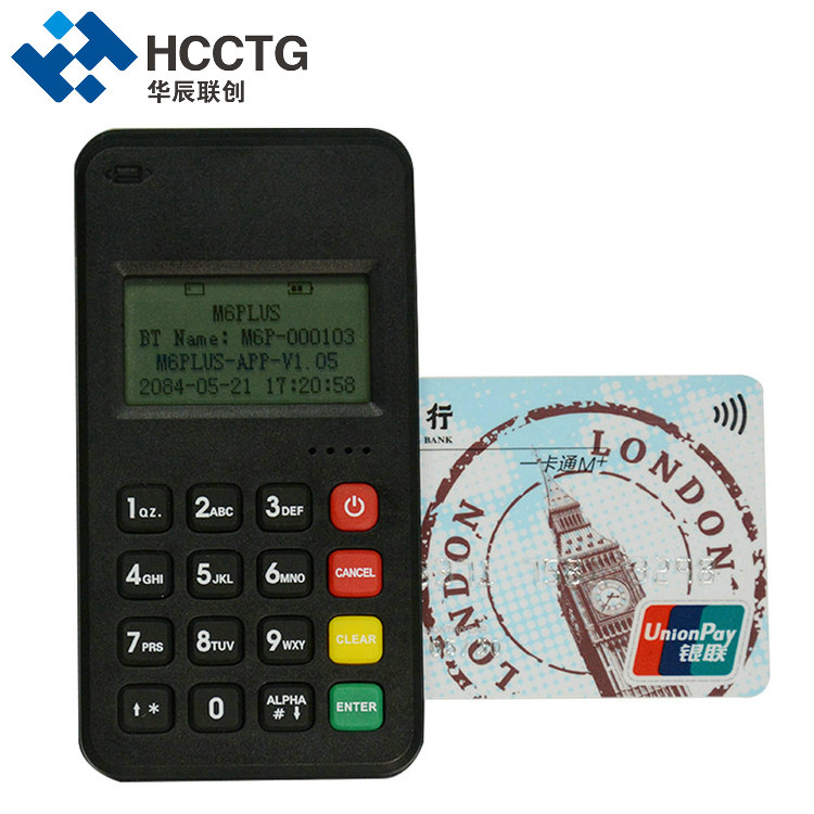 Bluetooth 3 In 1 Card Payment Mobile POS Connect To Phone M6 PLUS