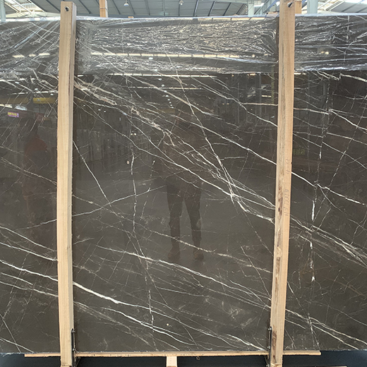 Brown Armani Natural Marble for Brazil Big Slab White Vein Brown Marble Selected Best Quality Price