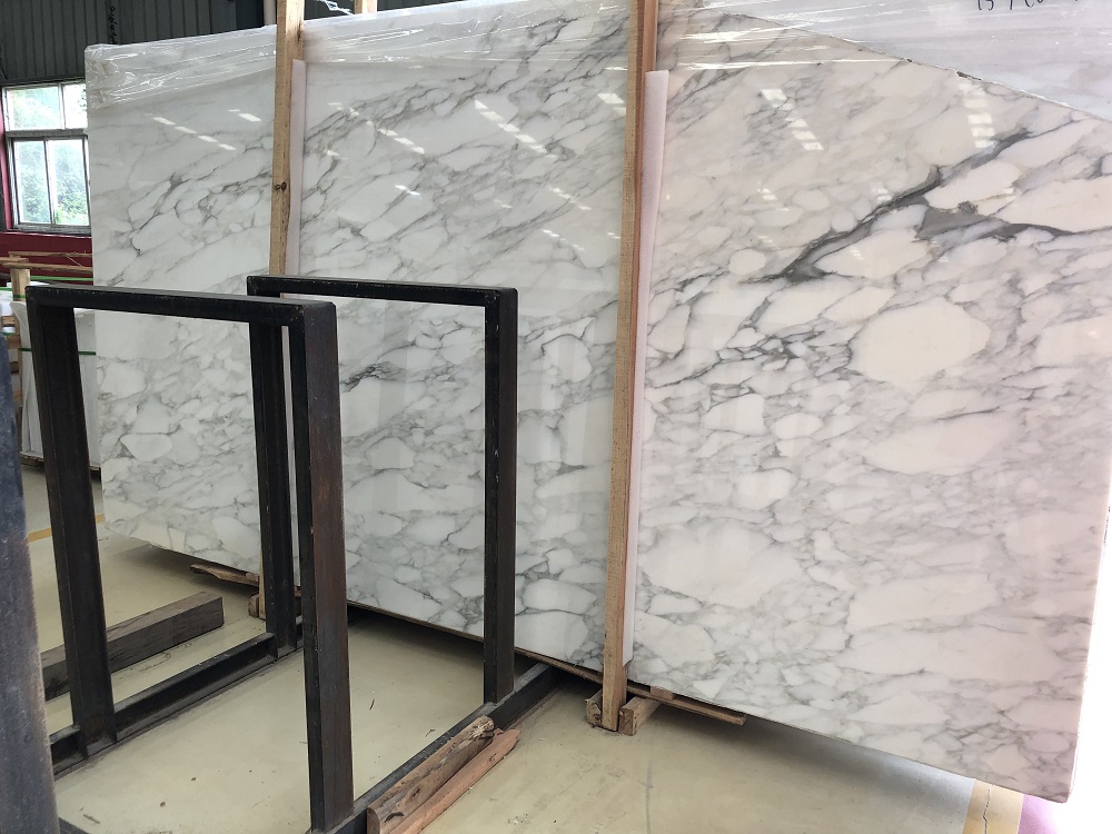 Grey calacatta veins marble slabs