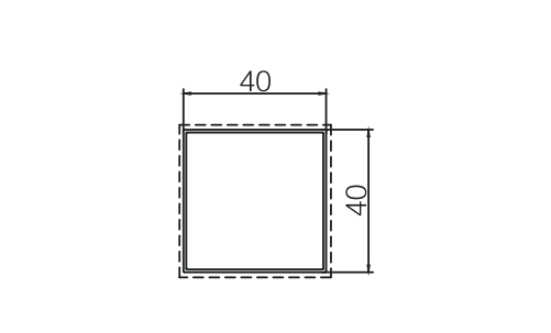 Extruded 6063 alloy aluminium window frame