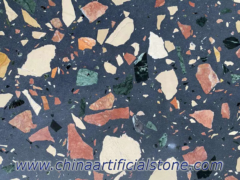 Large Aggregate Terrazzo Slabs for Bench Tops