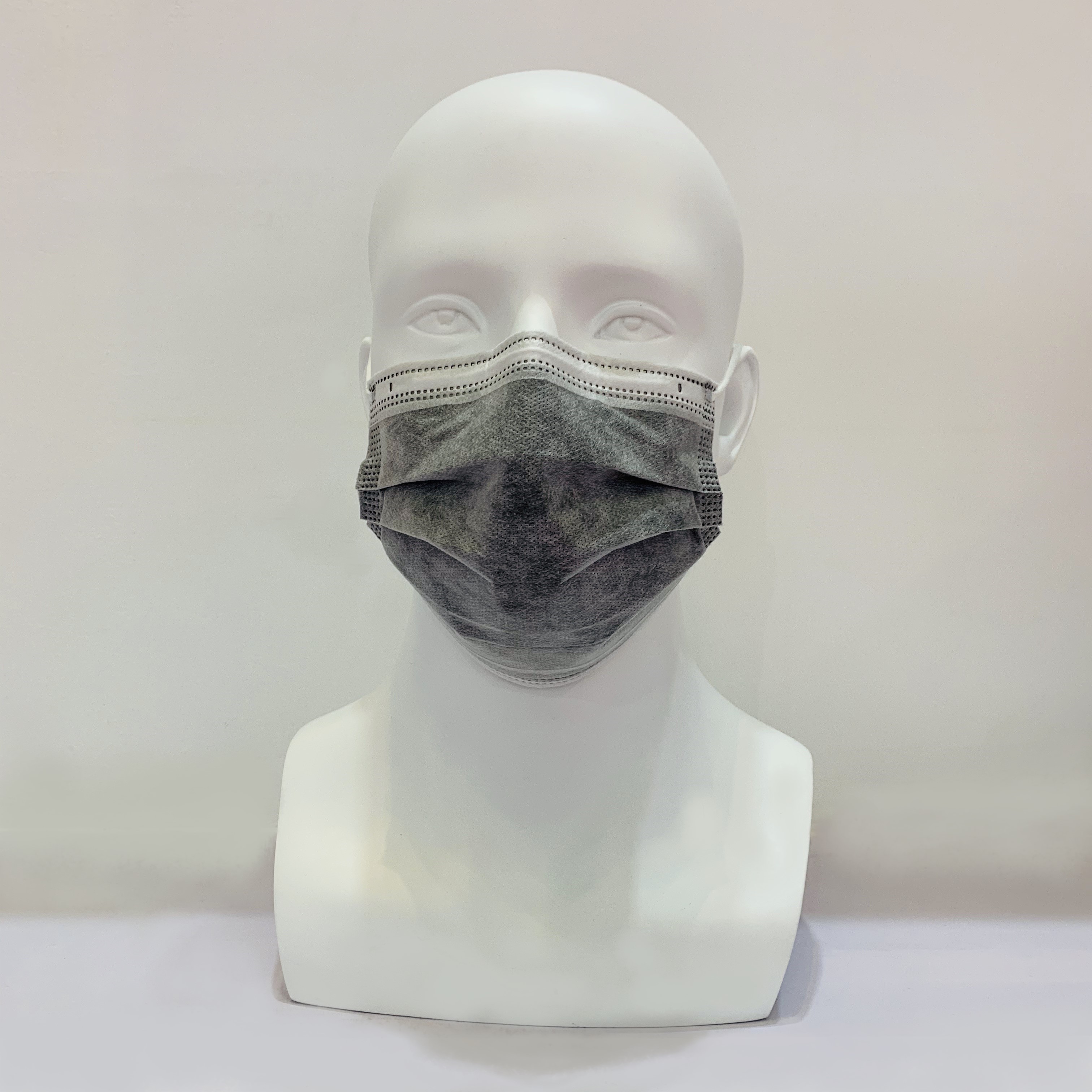 Grey Color Disposable PM 2.5 Anti Dust Actived Carbon Filter Facemask