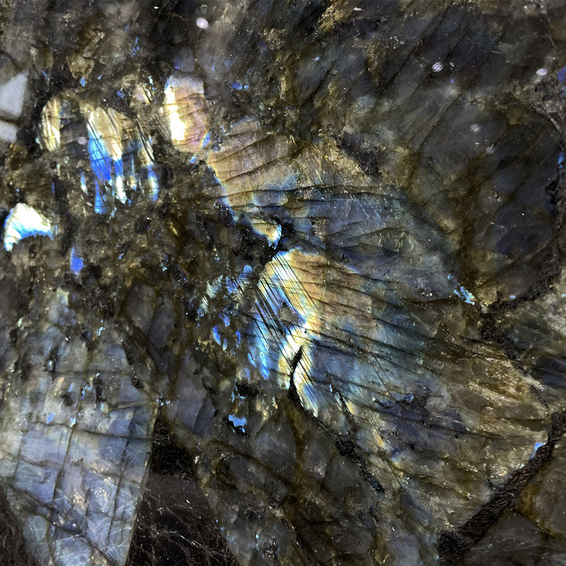 Madagascar Labradorite Blue Granite  Slab Green