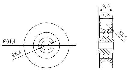 U Groove Bearing