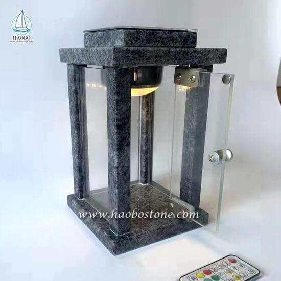 Quality Granite Electronic Remote Control Cemetery Lamp