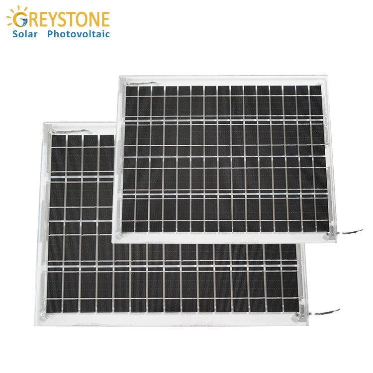 Greystone 10W  Dual Glass Solar Panels for Sunlight Room